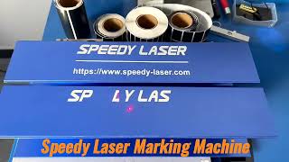 Nanjing Speedy Laser- Desktop SL-FC 30W fiber laser marking machine for our logos, printing metals