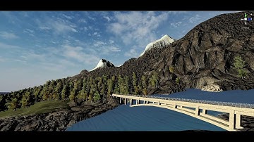 creating a mountain scene using RoadArchitect and UnityTerrainTools