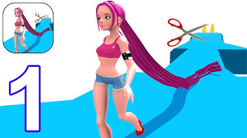 Hair Rush - Gameplay Part 1 All Levels 1-14 (Android, iOS) #1