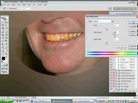 Whitening teeth in Photoshop CS