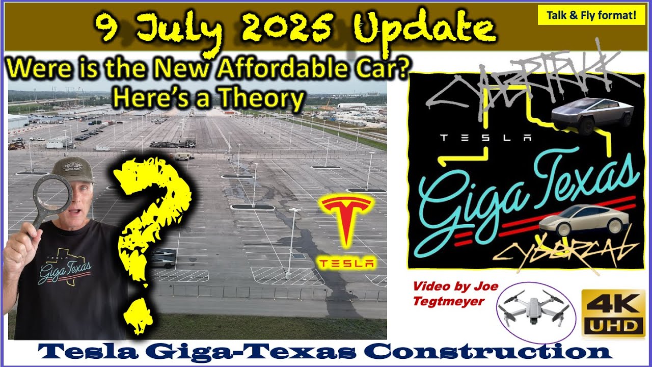 Ramped Production, More Crash Testing, IDRA Parts Delivery! 9 July 2025 Giga Texas Update (07:35AM)