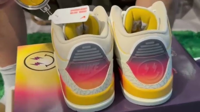 J BALVIN X AIR JORDAN 3 “MEDELLÍN SUNSET On Foot Unboxing Review