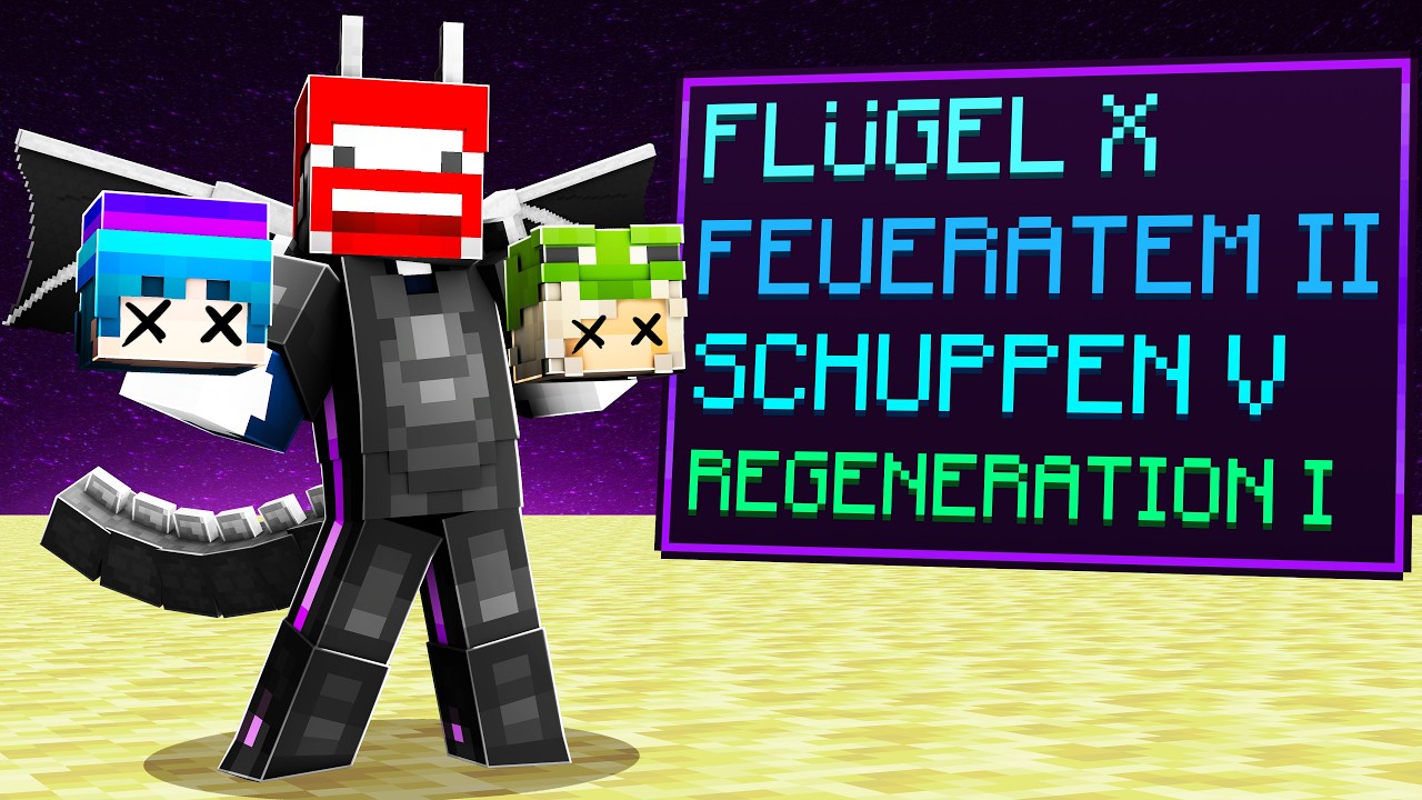 ENDERDRACHEN AUSRÜSTUNG macht mich UNBESIEGBAR! in Minecraft Feinde