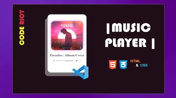 Clean HTML & CSS Music Player UI 🎧 | Beginner Tutorial.