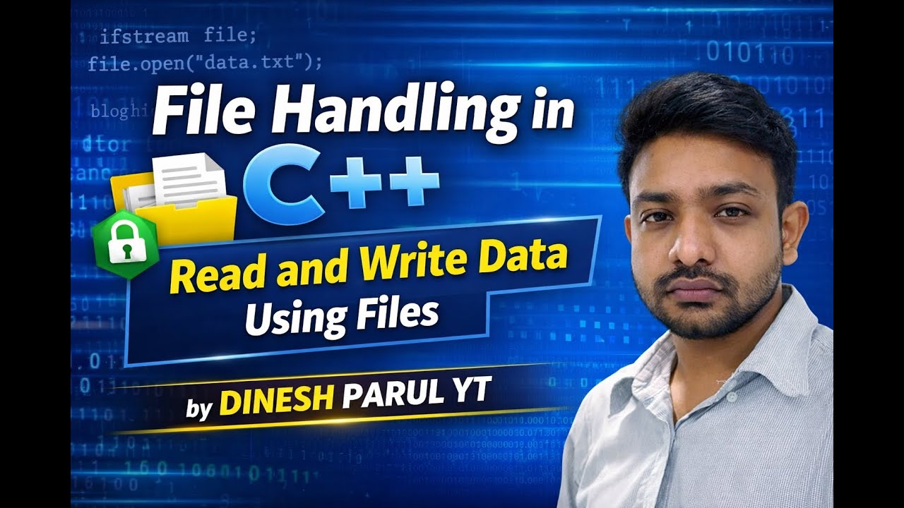 File Handling in C++: Read and Write Data Using Files || DINESH PAL YT ...