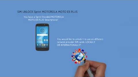 SIM Unlock Sprint MOTOROLA MOTO E5 PLUS XT1924-8 For all networks