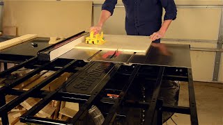 SawStop's Cool New Folding Outfeed Table + Assembly Tutorial