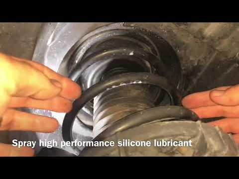 Eliminate strut suspension creaks and squeaks