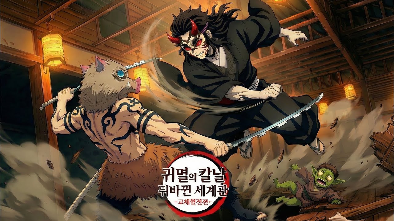 [귀멸의 칼날 뒤바뀐 세계관:교체혈전편 3부] 최강의 참가자 렌고쿠 쿄쥬로 등장!!