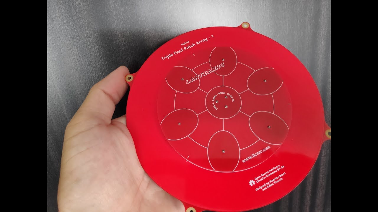 LANTIAN RC Triple Feed Array Hybrid Antenna TEST