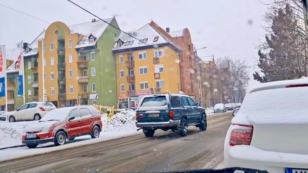 Anna ma sikeres vizsgát tett-városi vezetés,pici hóval_ 02.03_#vezetésoktatás#vezetnitanulunk #jogsi