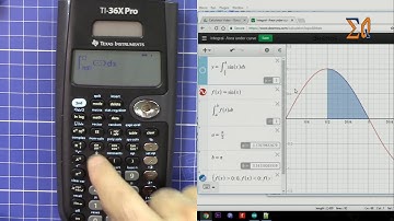 Texas Instruments  TI 36X Pro evaluating definite integral  and derivatives