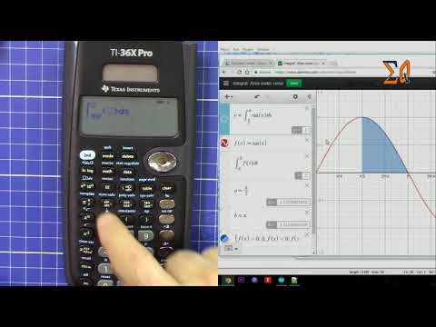 Texas Instruments  TI 36X Pro evaluating definite integral  and derivatives