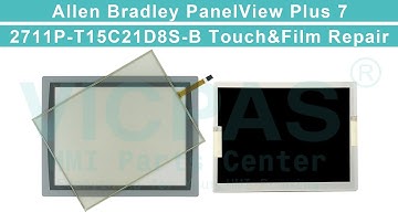 How to Repair 2711P-T15C21D8S-B Panelview Plus 7 Protective Film Touchscreen Panel LCD Display?