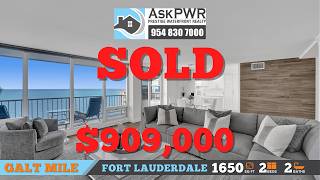 Plaza South Condo 4280 Galt Ocean Dr 17B SOLD for $909,000 - Fort Lauderdale | Galt Ocean Mile