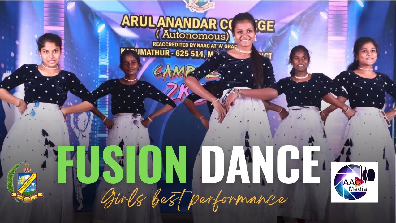 FUSION DANCE😍 🚩✨- 📌👑CAMPFEST - 2025 😎🔥🤞-Arul Anandar College Media Centre🎬🎥