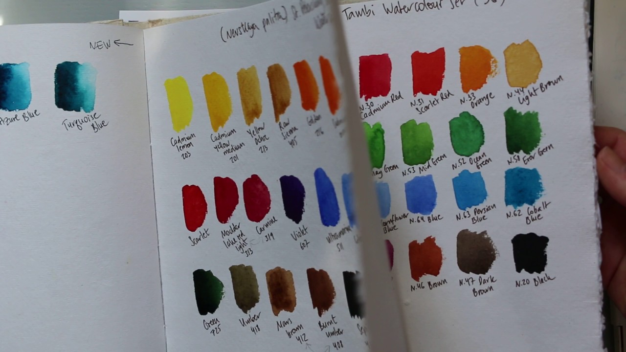 Daler Rowney Colour Chart