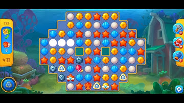 Fish dom level 723 , Squid appears on board after each single move.