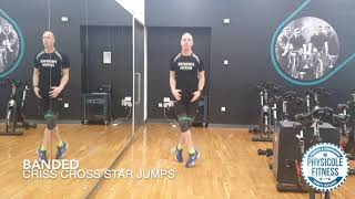 Banded Criss Cross Star Jumps