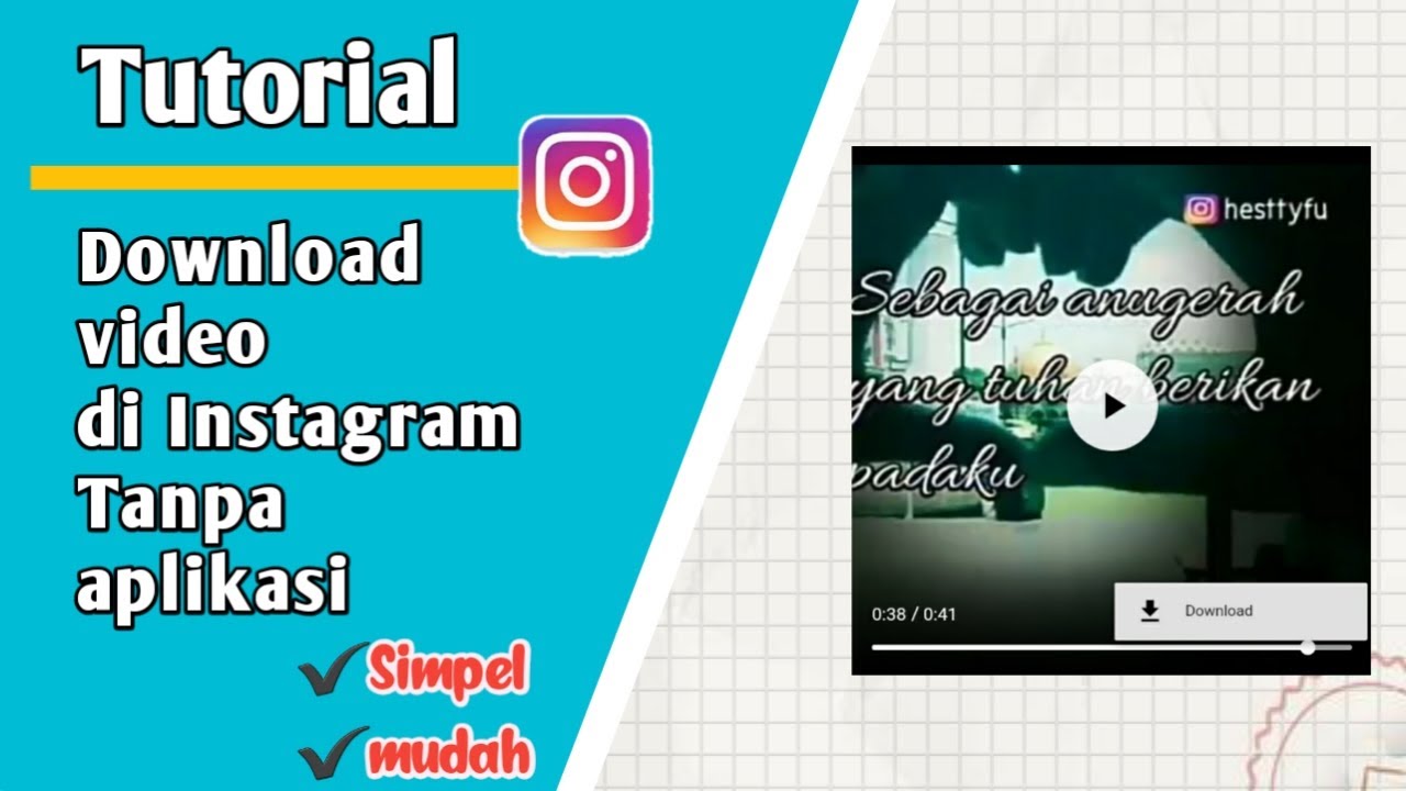Download Video Instagram Online Tanpa Aplikasi GAMPANG DOWNLOAD VIDEO DARI INSTAGRAM TANPA APLIKASI - YouTube