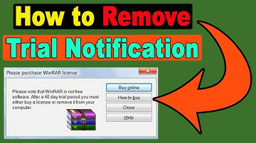 how to remove Winrar trial notification