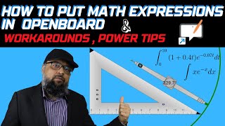How to put Math Expressions in Openboard and other Power Tips screenshot 4