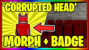 How to get the "CORRUPTED HEAD" BADGE + MORPH in PIGGY RP [W.I.P] || Roblox