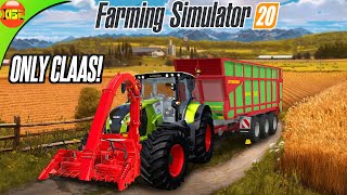 Only Claas Vehicles Challenge! Making Chaff in Farming Simulator 20 - Timelapse Gameplay, Fs20 screenshot 5