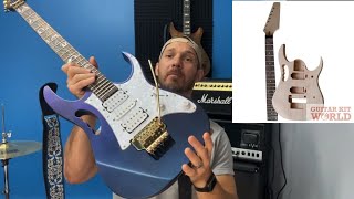 JEM Style Guitar FULL BUILD and DEMO - @GUITARKITWORLD