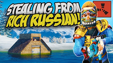 STEALING EVERYTHING from SUPER RICH RUSSIAN! - Rust Solo Survival Gameplay