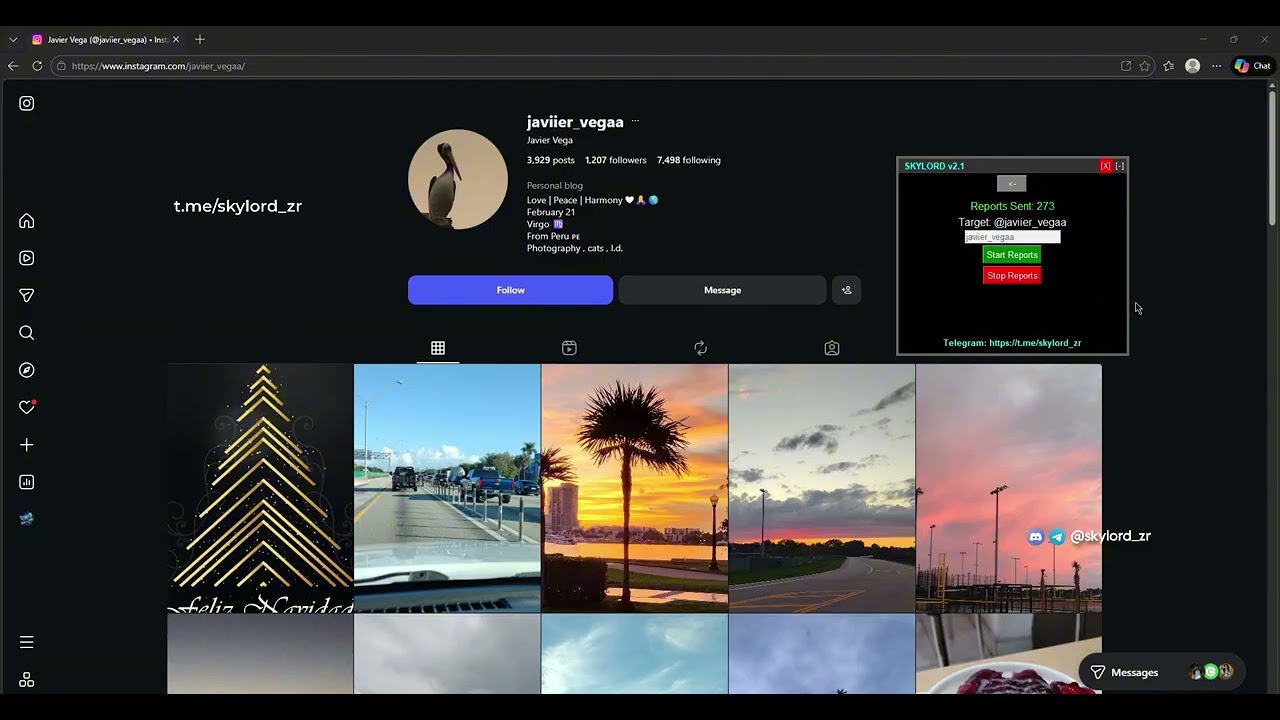 How to Ban Instagram Account using SKYLORD REPORT tool in computer