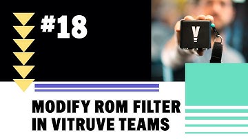 Modify ROM filter in Vitruve app | #18 Tutorial
