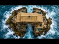 499 days Challenge : Building Floating House On The River With Thatched Roof Using Primitive Tools