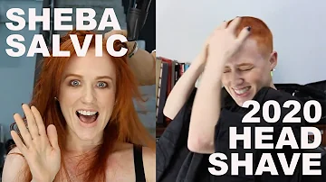 2020 Beautiful Redhead Sheba Salvic Head Shave #shebasalvic