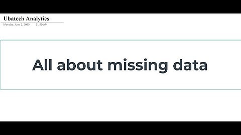 All about missing data #analysis #typesofmissingdata #mar #mcar #mnar