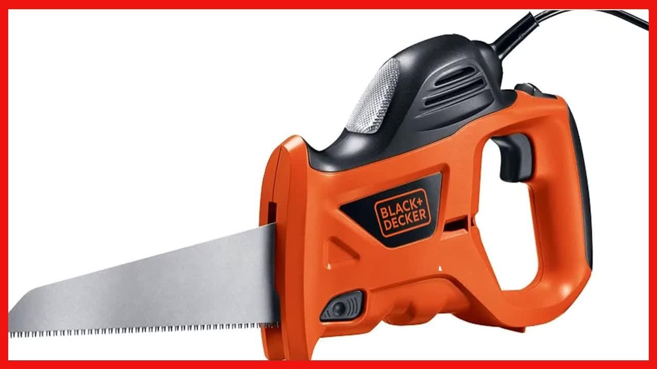 BLACK & DECKER Electric Hand Saw Wood Medal Plastic Hand Held Easy Light  Storage Bag 3.4-Amp PHS550B 