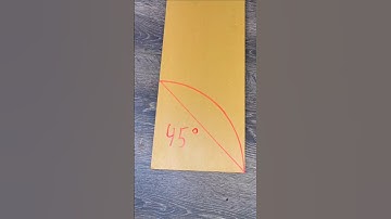 🔥 How to Mark a 45° Angle Without Tools? Simple Method!