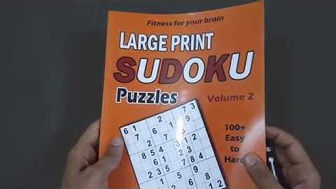 Large Print SUDOKU Puzzles: 100+ Easy to Hard Puzzles - Train your brain anywhere, anytime  - Vol.2