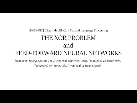 [HCM-UIT] CS221 Seminar - Feedfoward Neural Network