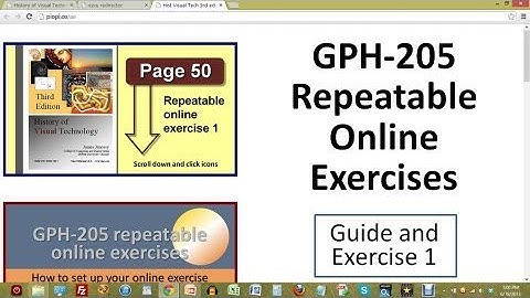 Intro to the repeatable online exercises in GPH-205 and CSC-200