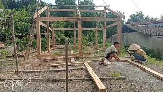 20. sharing day Build a simple wooden house for a couple