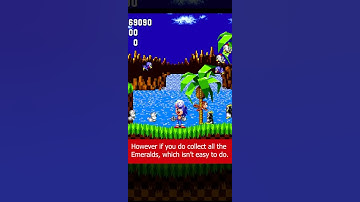 Sonic The Hedgehog - End Screen with all Chaos Emeralds - Fun Fact Retro Game Short