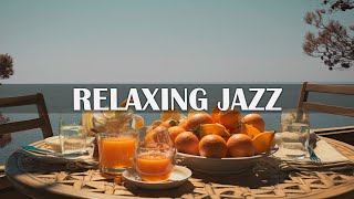 Relaxing Smooth Jazz Music and Sea Waves Sounds for Stress Relief, Study, Sleep - California Beach