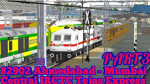 82902 Ahmedabad - Mumbai Central IRCTC Tejas Express PART 3 #KHANDESH || MSTS || || OPEN RAILS ||