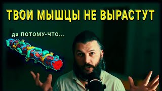 картинка: Почему твои мышцы не растут? Узнай главную ошибку!