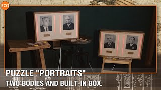 Puzzle Portraits. Two bodies and built-in box.