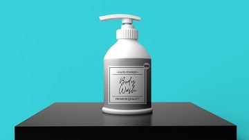 Tutorial blender untuk pemula ke 72: Membuat mockup sabun cair di Blender & Photoshop PART 2