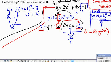 SanfordFlipMath PreCalculus 2.1B Completing the Square