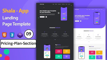 Complete Responsive App Landing Page Website | Using Html  Css And Bootstrap | By Sekhsadi Academy