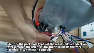 Video of the connection cable between host and the main controller insertion Fogatti